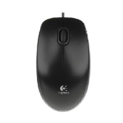 Logitech B100 Optical Mouse, 800 dpi, cable 1.8m, Black, USB