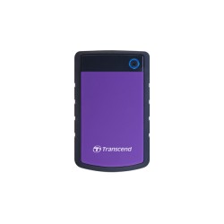 1.0TB (USB3.1) 2.5" Transcend "StoreJet 25H3B", Rubber Grey/Blue, Anti-Shock, One Touch Backup