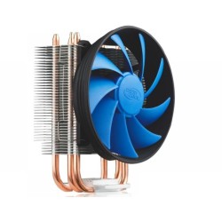 DEEPCOOL Cooler  "GAMMAXX 200T", Socket 775/1150/1151 & AM4/FM2/AM3, up to 100W, 120ő120ő25mm, 900~1600rpm, 17.8~26.1 dBA, 54.25CFM, 4 pin, PWM, Hydro Bearing, 2 heatpipes direct contact